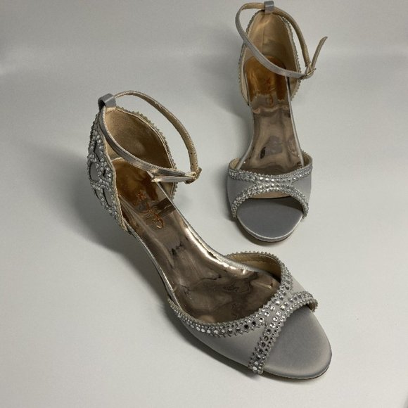 XYD Ballroom Dance Shoes Wedding Sandals for Women - Picture 5 of 11